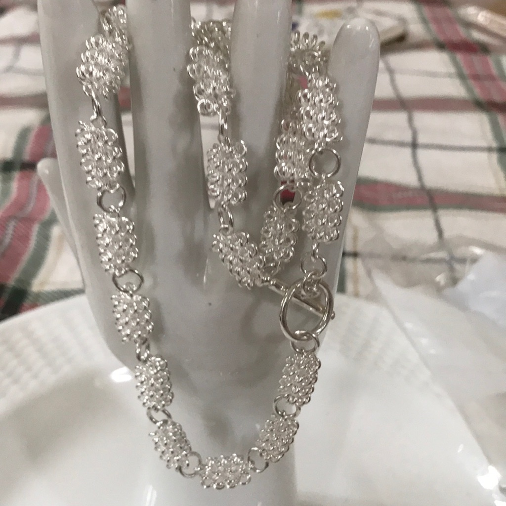 Silver Bubble Link Chain